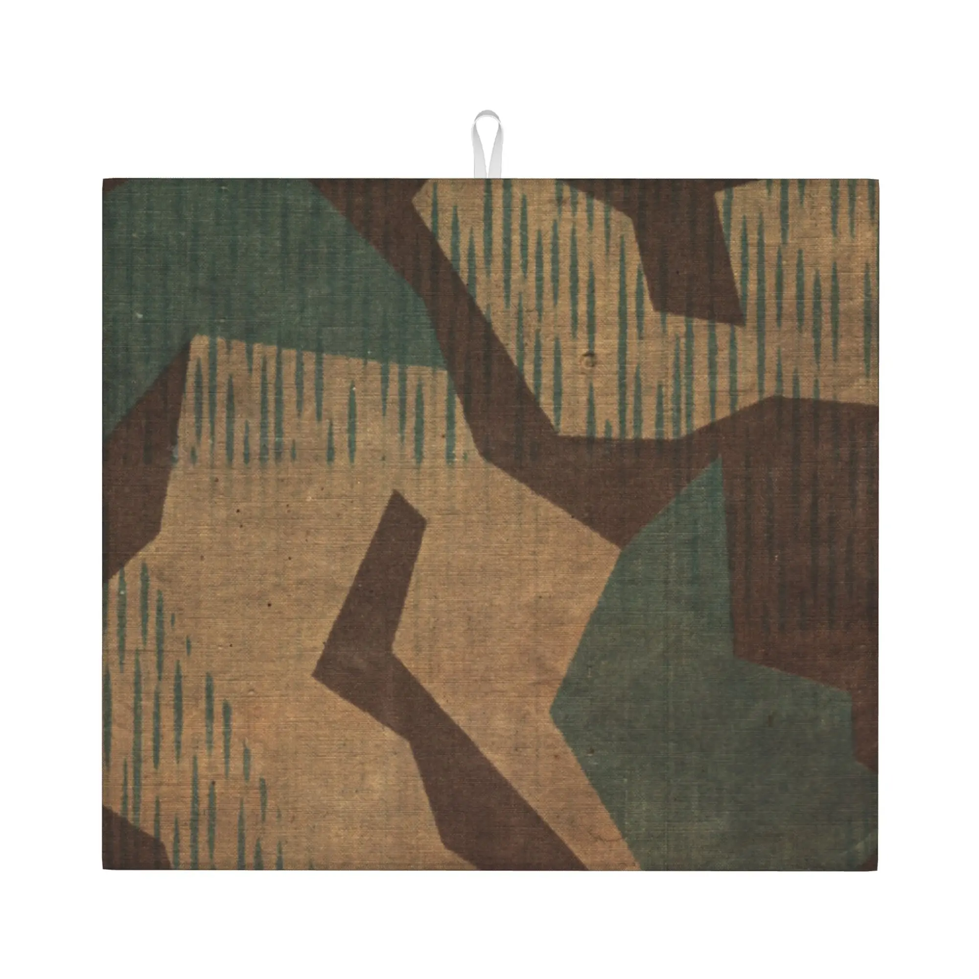German Camouflage Non Slip Kitchen Counter Protector Mat Barware Tableware Military Camo Bathroom Drying Mat For Kitchen