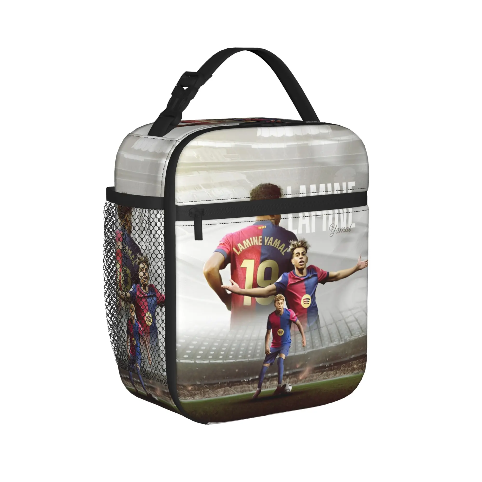 Spain 19 Football Lamine Y-Yamal Insulated Lunch Bags Cooler Bag Reusable,Meal Container Large Lunch Box Tote Food Bag