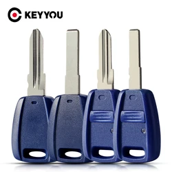 KEYYOU 10 pz per Fiat 500 Panda Fiorino Ducato Punto Brava Multipla Iveco Daily SIP22/GT15R Transponder portachiavi auto