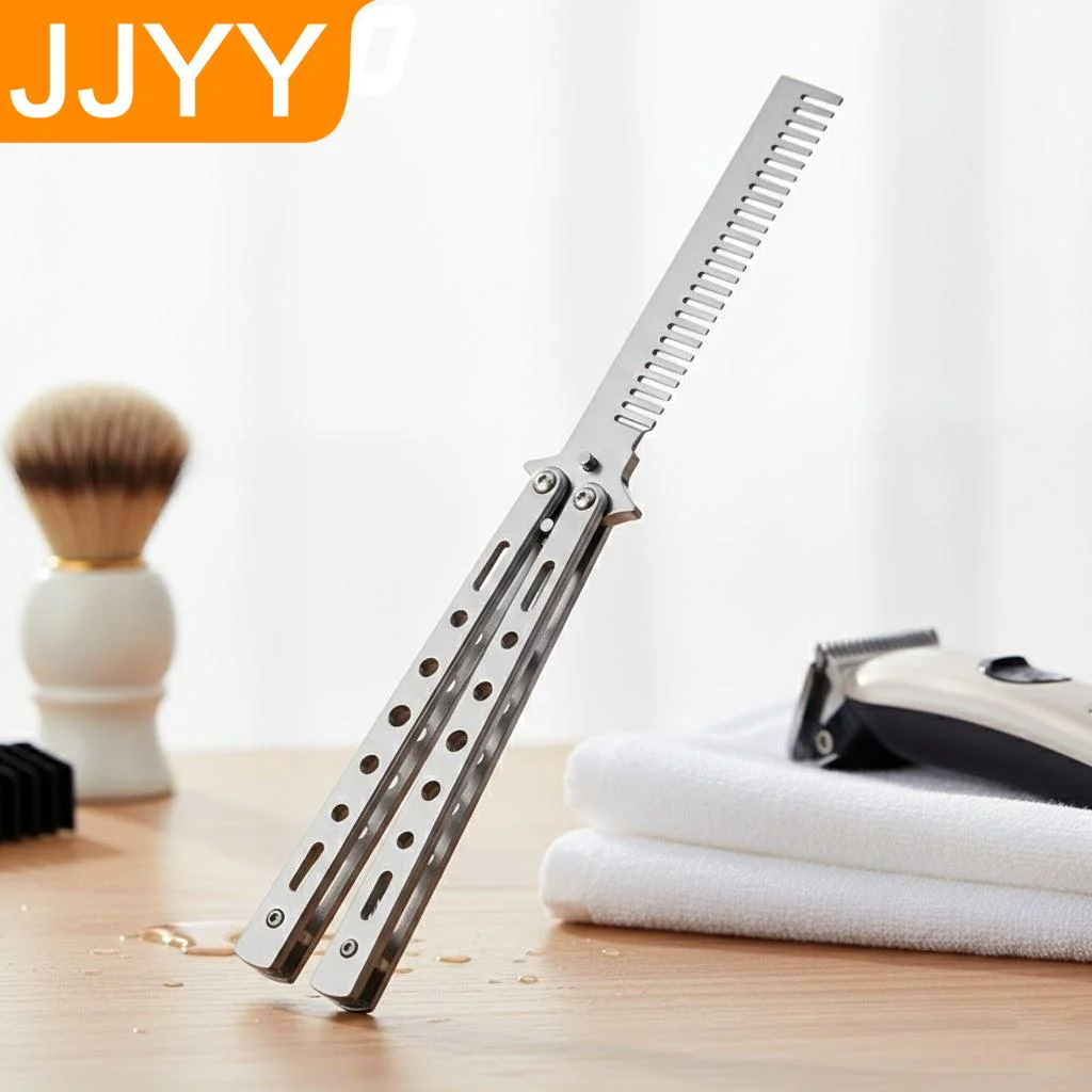 

Stainless Steel Folding Comb Lightweight Durable Travel Hair Styling Tool for Men Women Outdoor Sports
