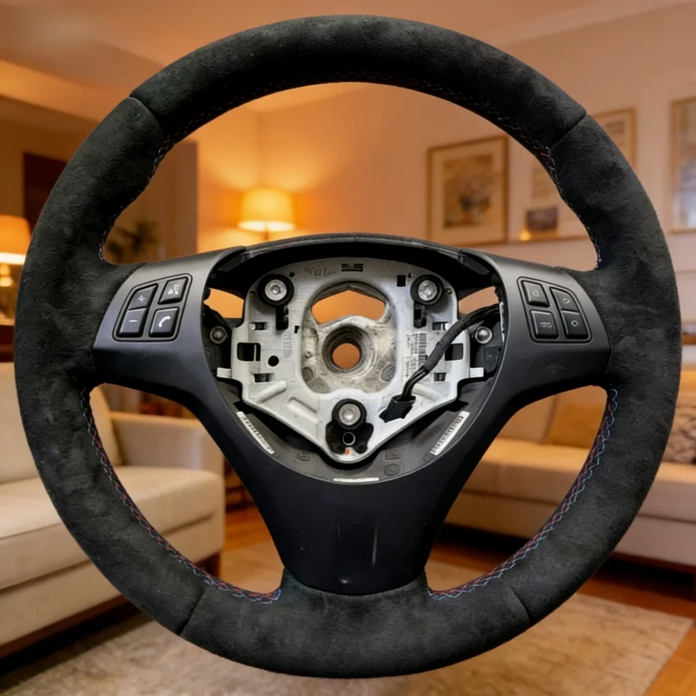 

Изготовленный на заказ чехол на руль автомобиля M Sport M3 E91 E92 E93 E87 E81 E82 E88 X1 E84 Замшевый чехол на руль сшитый вручную для BMW E90