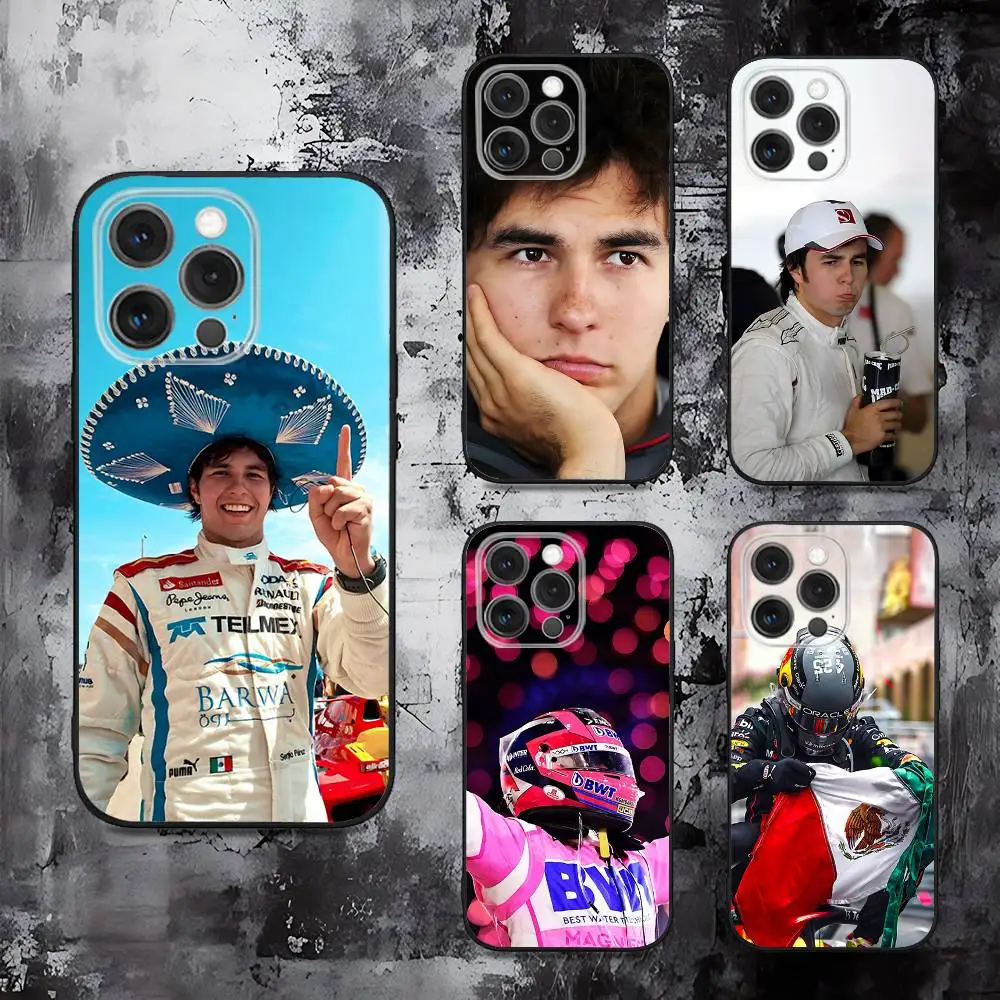 

Driver S-Sergio 11 P-Perez Phone Case For iPhone 16,15,14,13,12,11,Pro,Max,Plus,X,XS,SE,E,Mini,Soft Silicone Black Case