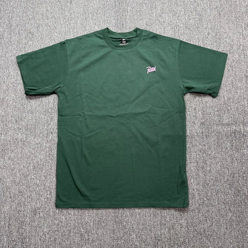 New Neutral Casual Round Neck Short Sleeved Top High-quality Round Neck Printed Basic Patta T-shirt
