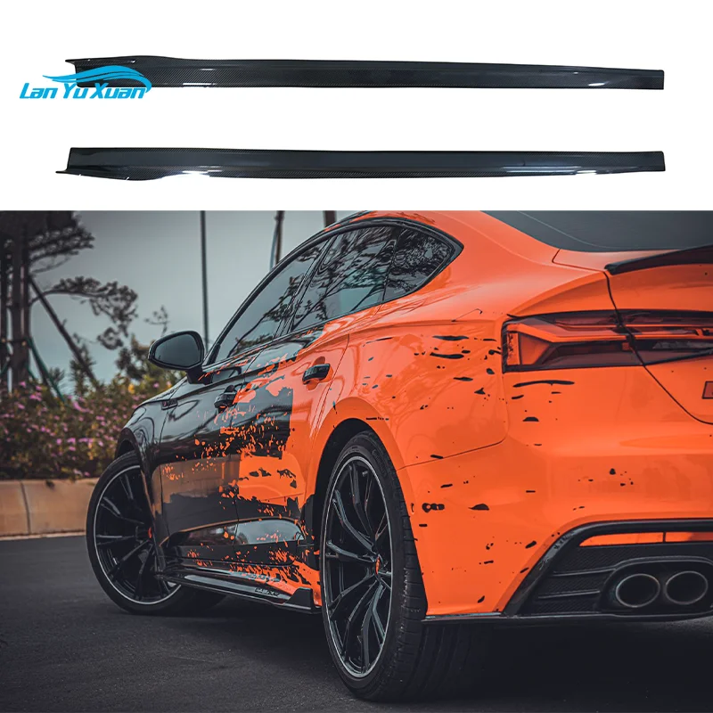 Carbon Fiber Side Skirts For AUDI A5 S5 B9 PA 2020-2023