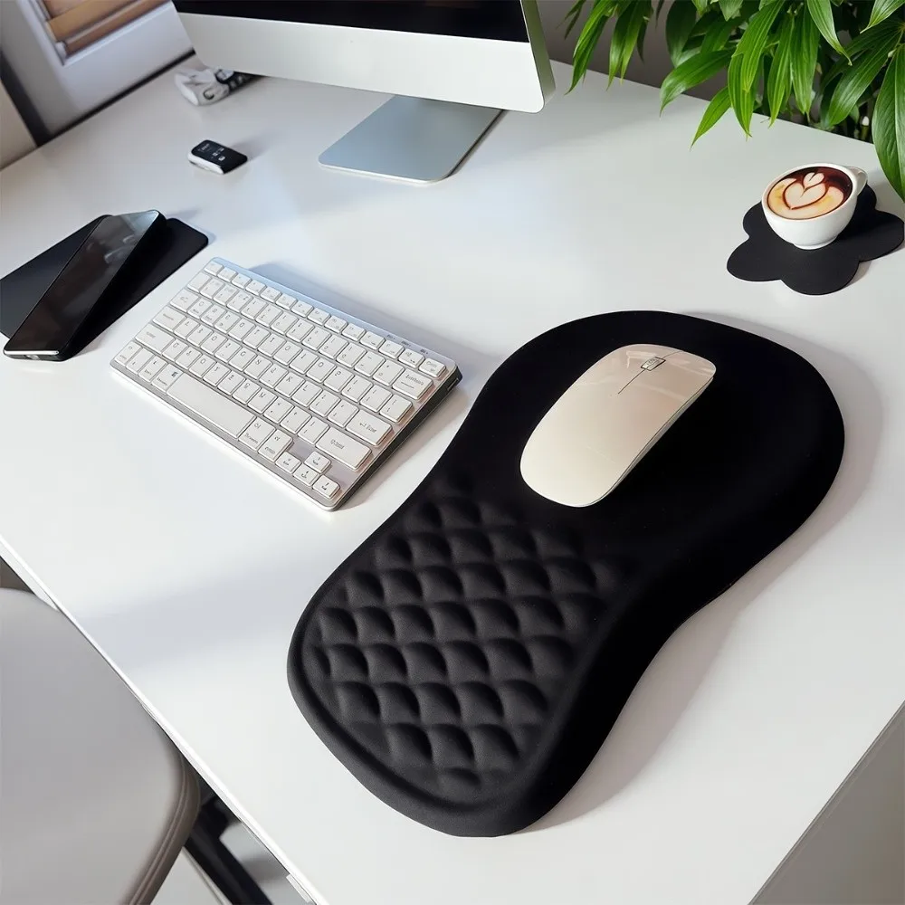 Non-Slip Ergonomic Mouse Pad Comfortable Slow-Rebound Wrist Support Mouse Pad Durable High-Elastic Hand Support Cushion