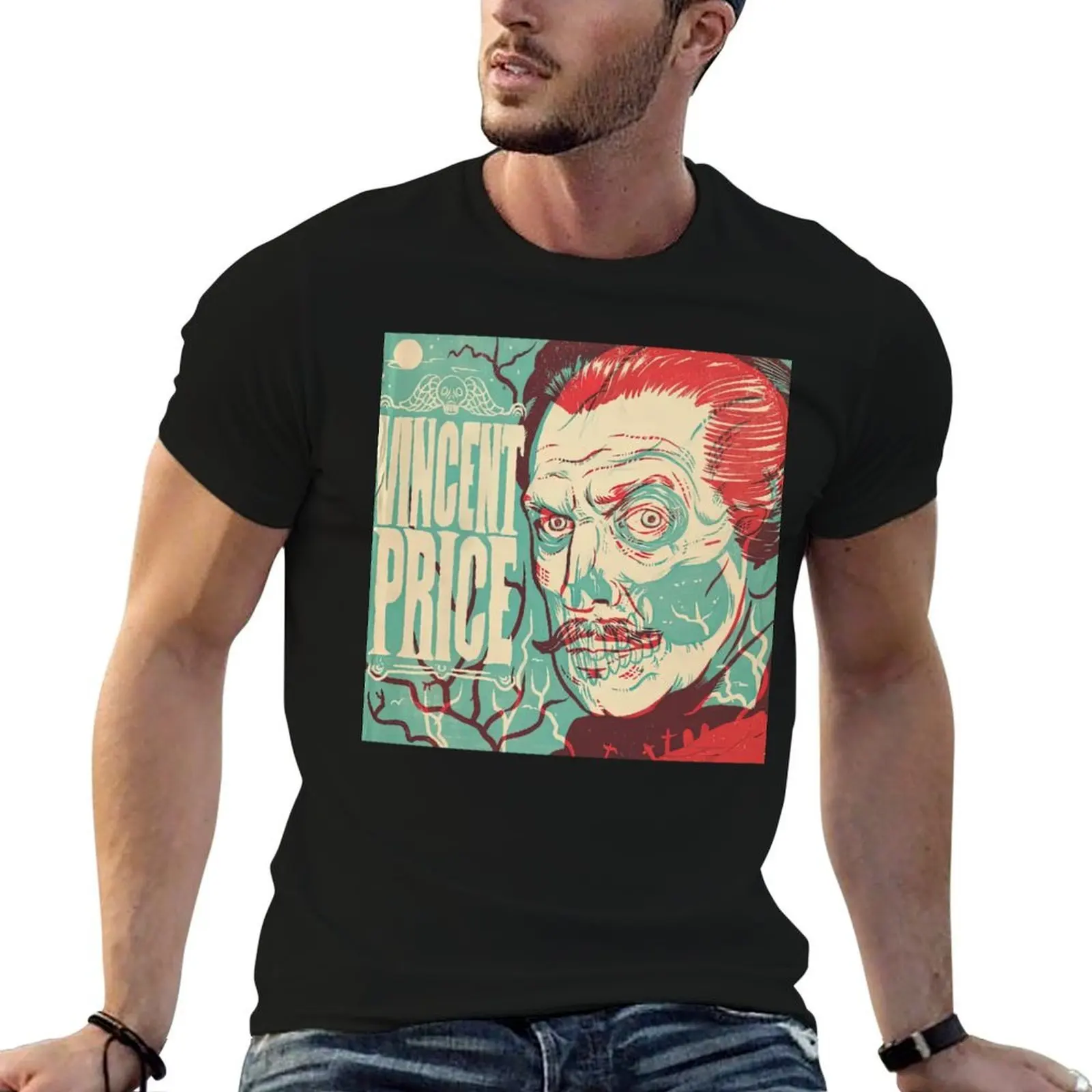 

Vincent Price painting T-Shirt t shirt personalised t shirts for man pack cotton men t shirt cotton 100% T-Shirt