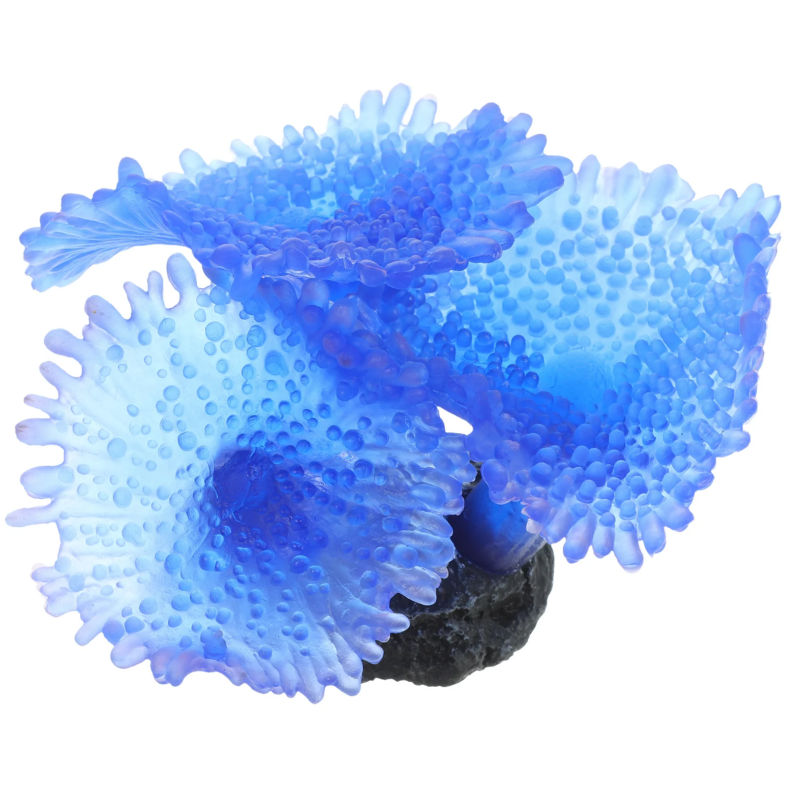 

Simulation Coral Ornament Silicone Aquarium Decor For Fish Tank Desktop Tabletop Artificial Underwater Plant Accessory