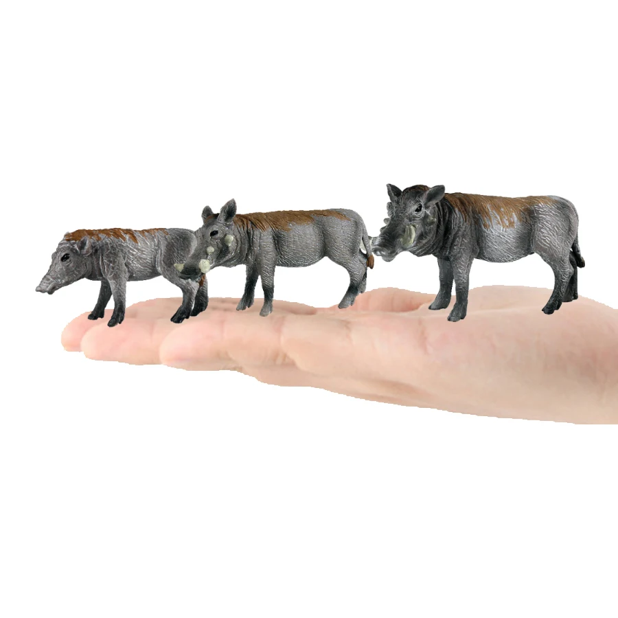 Simulato fattoria pollame animali maiale scrofa famiglia Set modello figurina Home Decor Action Figures adorabili giocattoli educativi artigianali per bambini