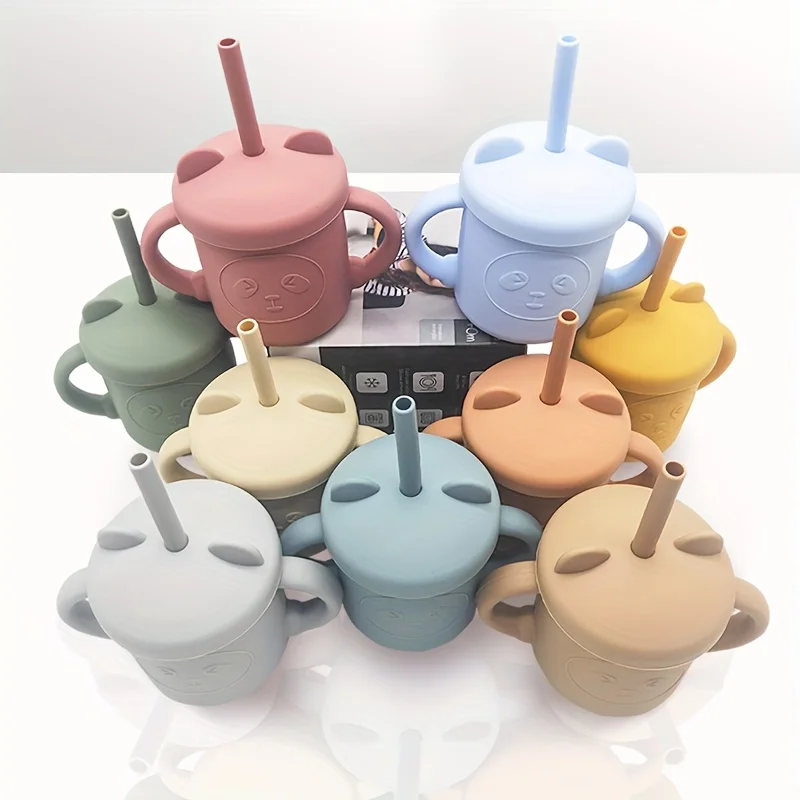 

Детская силиконовая чашка-пустышка, портативный контейнер для хранения закусок, чашка для кормления детей, обучающая чашка для напитков, без BPA