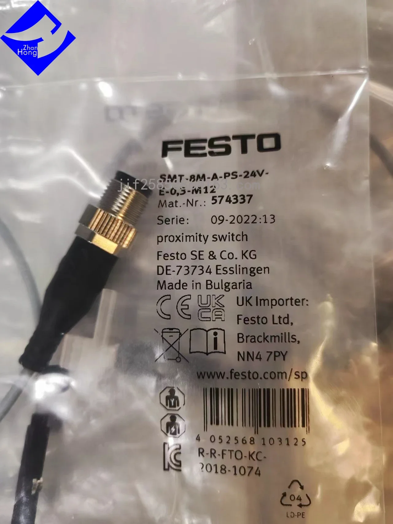 

FESTO Genuine Limited Time Special Price 574337 SMT-8M-A-PS-24V-E-0,3-M12 Proximity Sensor, Original Brand New in Stock