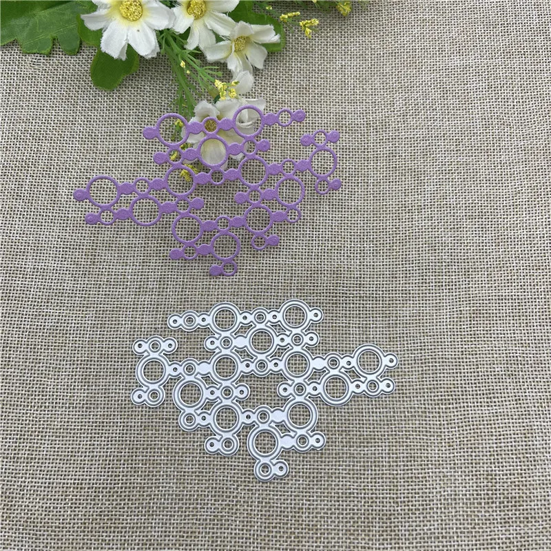 Circles Lace background Metal Cutting Dies Stencils For DIY Scrapbooking Decorative Embossing Handcraft Template