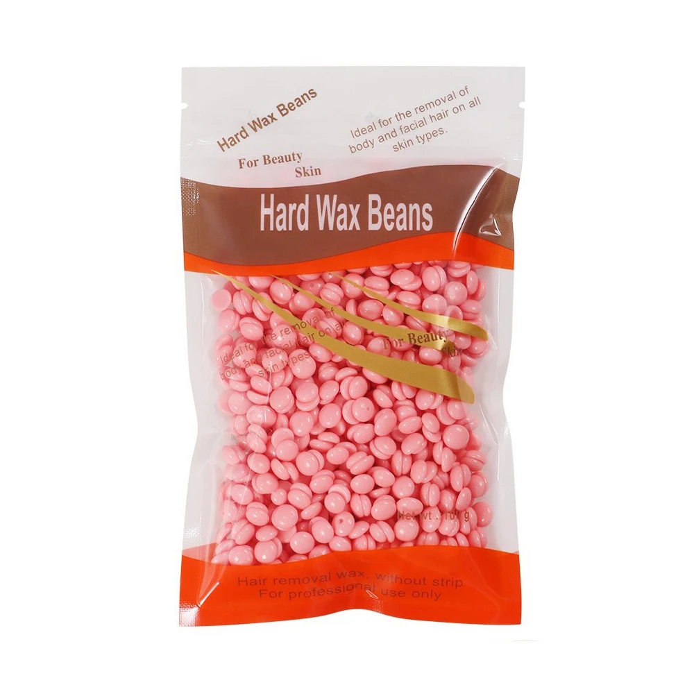 100g Hard Wax Beans Solid Hair Remover No Strip Depilatory Hot Film Wax Bead Hair Removal For Full Body Bikini Face Leg Eyebrow