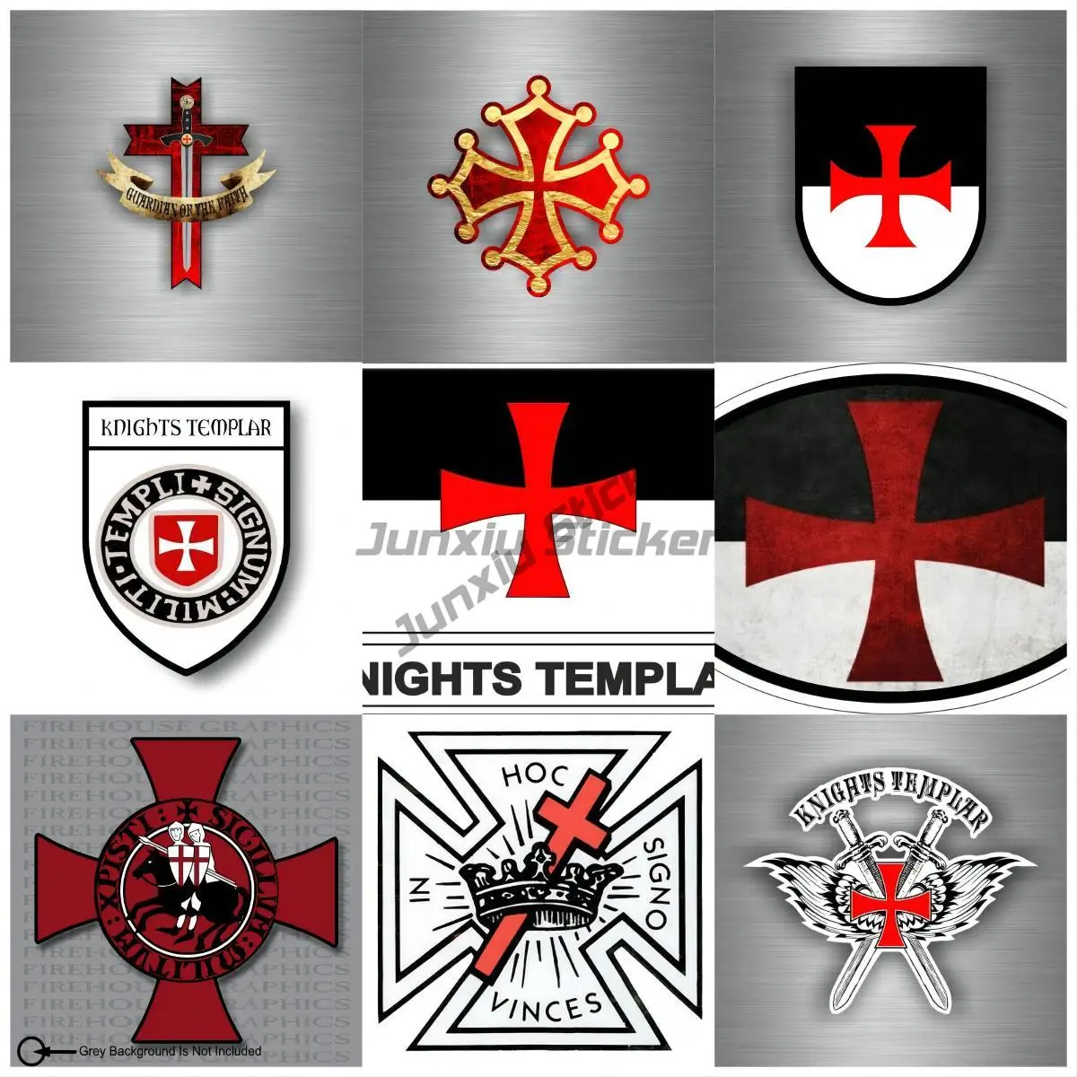 

Car Biker Maltese Shield Airsoft Decal Crusader Cross Templar Knights Laptop Accessories Sticker GUITAR