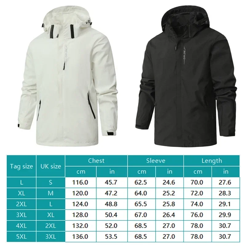 Men's Quick-drying Sunscreen Thin Jacket Outdoor Mountaineering Camping Hiking Travel Windproof Waterproof Punching Jacket New