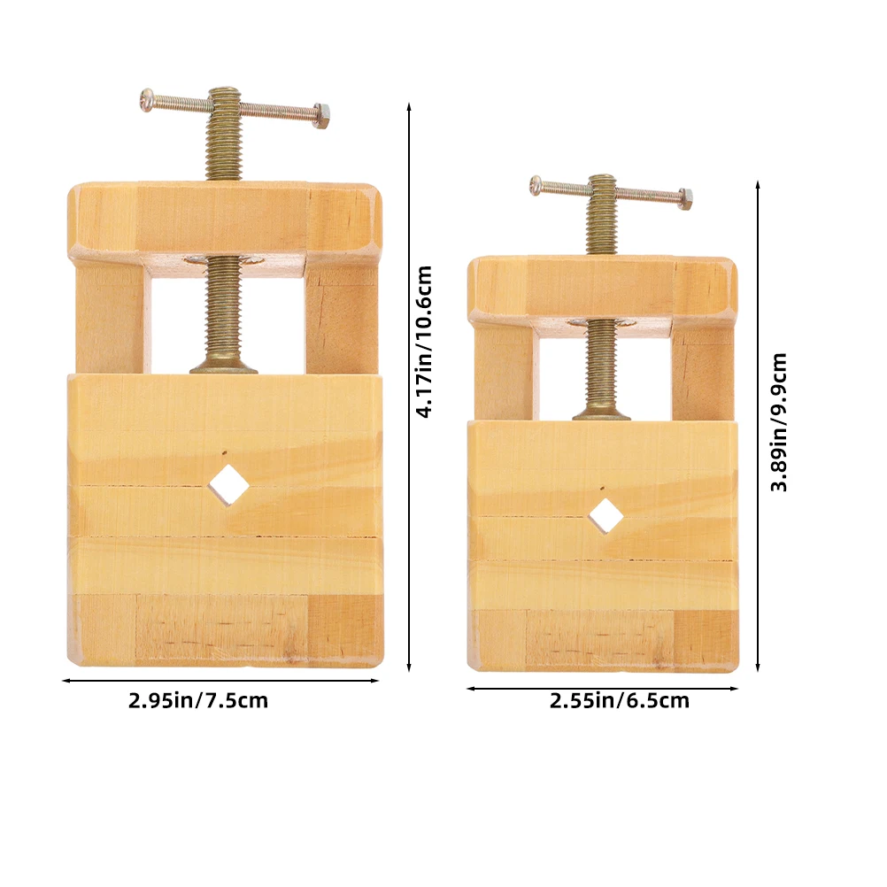 2 قطعة ختم خشبي نحت المشبك الصلبة النقش ملزمة ل ختم الحجر عقد الخط الحرفية DIY بها بنفسك أدوات حفر مقاعد البدلاء تحديد