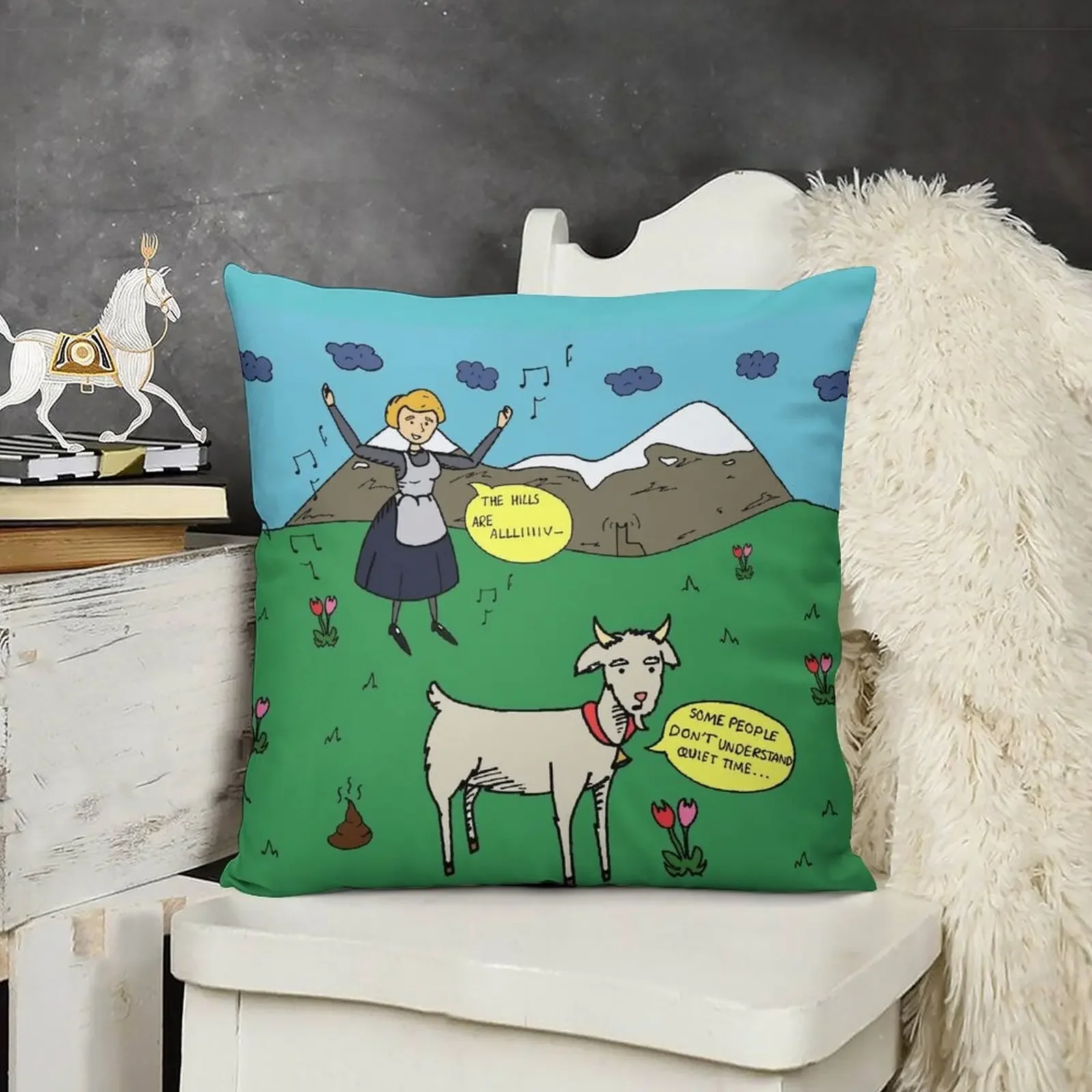 

Too Much Sound Throw Pillow home decor items Couch Cushions Christmas Pillowcase pillow