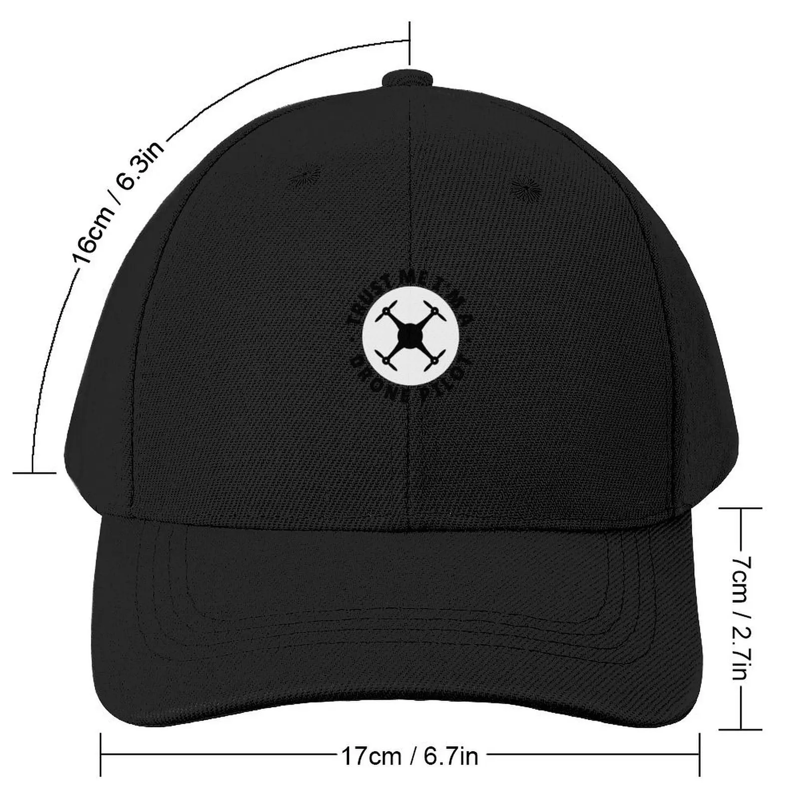 Trust me I'm a Drone Pilot Baseball Cap black Sunhat Boy Women's