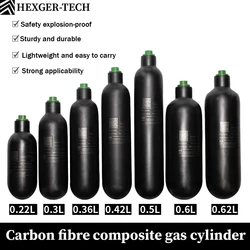 4500PSI 300Bar 30MPA 0.36L 0.42L 0.5L Carbon Fiber Cylinder HPA Tank Diving Scuba Bottle M18*1.5