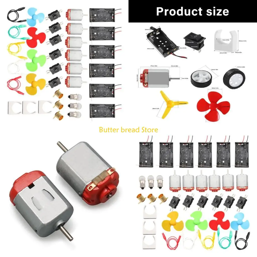 

W89C Kids Science Toy Motors Kits 3V-12V Наборы для научных экспериментов для классной комнаты