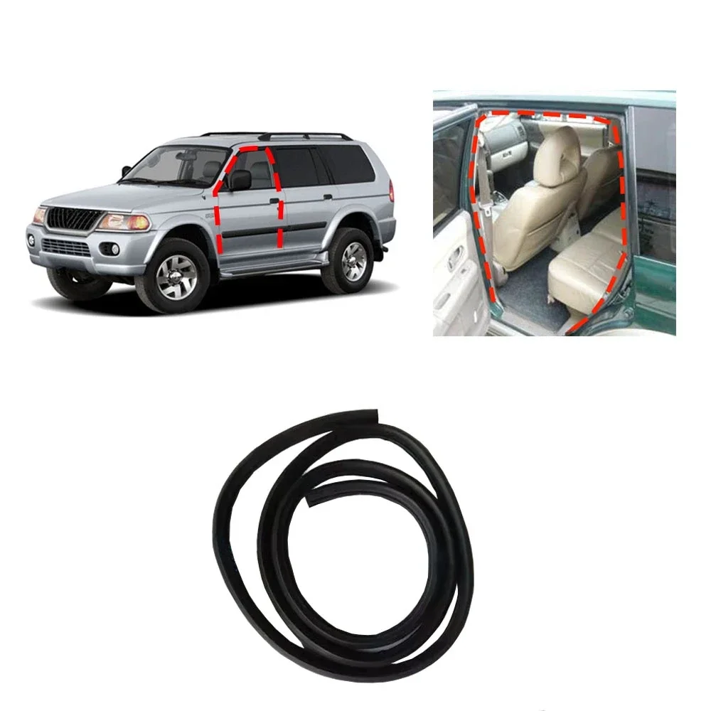 1 Pcs 5 Doors Body Rubber Seal for Pajero Sport K90 MR242360 Post Rubber Strip for Montero Sport 1st Gen Door Rubber No Clip