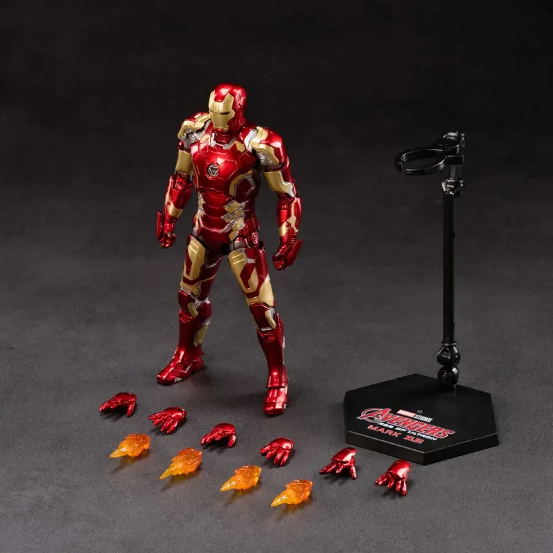 Mk42 Iron Man Hands-On 1:10 Eyes And Chest Glow About Seven Inches Joint Activities Handmade Model Ornaments Toy Collection