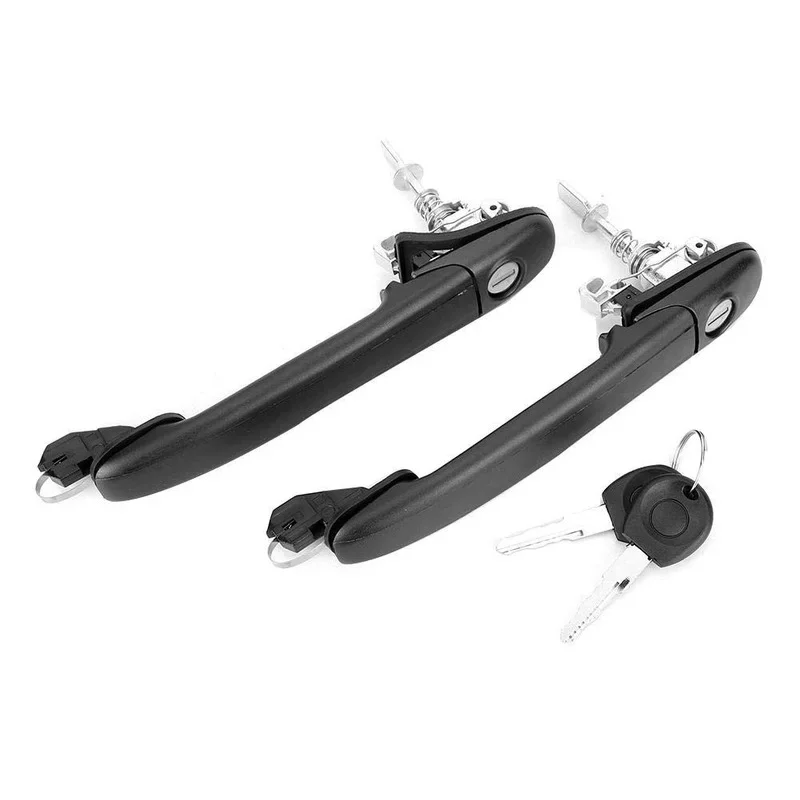 For VW Polo MK4 6N 6N1 6N2 Seat Ford Galaxy Door Handle with 2 Key Lock W/Keys Left Right 6N0837207C 6N0837207D Car Accessories