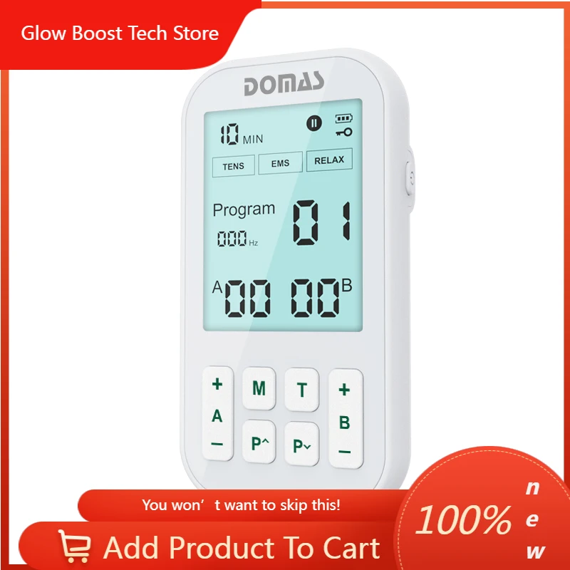 

NYSmart Library OEM ODM Rechargeable Dual Channel Tens Machine Large Capacity Battery Electrode Massage For Body Pain Relief-for