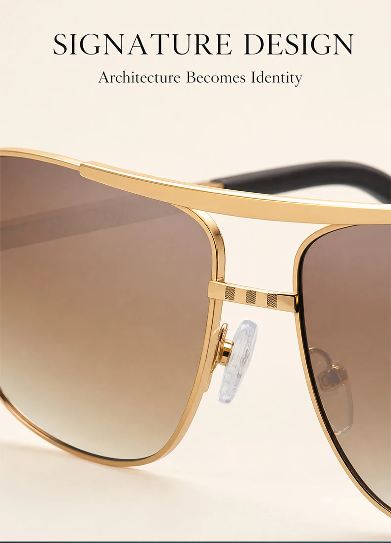 Retro Quadratische Sonnenbrille für Herren 2026 Luxusmarken-Designer Klassische Punk-Sonnenbrille für Männer Vintage Frühlings-Eyewear UV400-Schutz – Detail 6