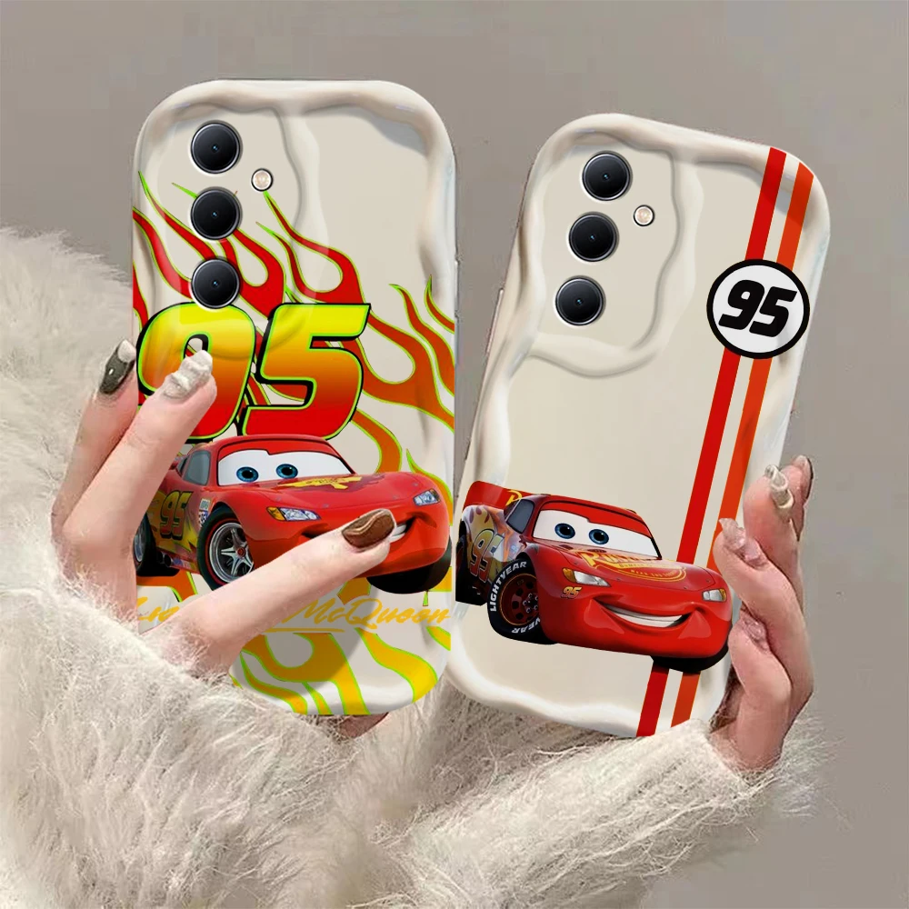 

Cars Lightning McQueen 95 3D Wave Case For OPPO A98 A94 A93 A92 A79 A78 A76 A58 A57 A55 A38 A17 A16 A15 2020 4G 5G Back Cover