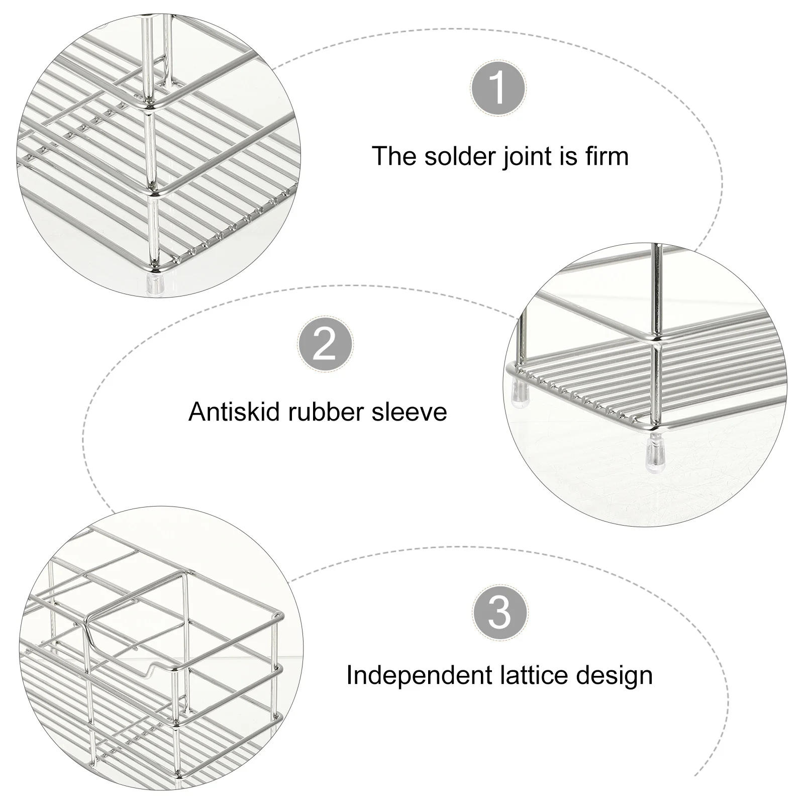 منظم فرشاة الأسنان، رف من الفولاذ المقاوم للصدأ، رف تخزين الحمام، حجم صغير، قدرة تحمل قوية، تهوية سهلة الاستخدام