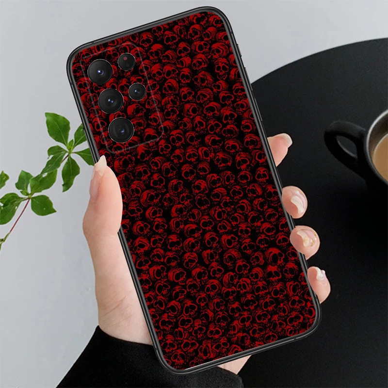 

Phone Case For Samsung A55 A16 A56 A36 A35 A15 A53 A54 A33 A34 A25 A05S A52 A52S A14 A26 A71 Skull