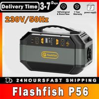 FlashFish P56 Pure Sine Wave 600W Portable Power Station 288.6Wh/78000mAh Solar Generator 230V Outlets Portable Camping Battery