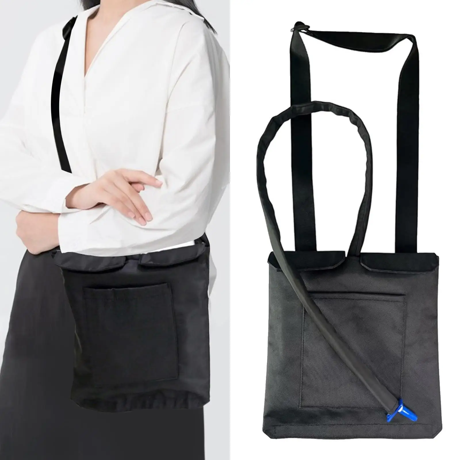 

Держатель для сумки для ног катетера, портативный регулируемый плечевой ремень, практичный держатель для слива, крышка для мочевого дренажа, сетчатая подвесная сумка для мочи