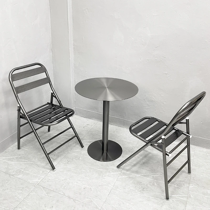 Przemysłowy, wysokiej jakości stół barowy, złoty, okrągły, wysoki stół ze stali nierdzewnej na imprezy, hotel