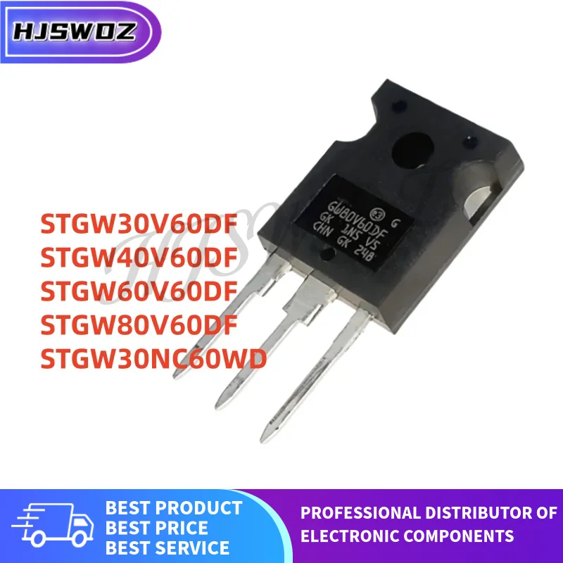 5PCS STGW30NC60WD STGW30V60DF STGW40V60DF STGW80V60DF STGW60
