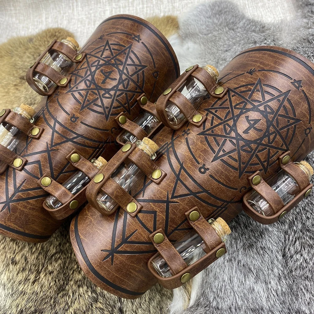Medieval Armor Bracers Vintage Gauntlet Wristband Punk Style Middle Age Cosplay LARP Party Costume for men and women