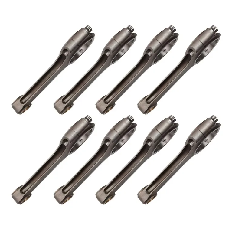 أجزاء محرك السيارات مجموعة قضيب توصيل مزورة مكونة من 8 قطع مع مسامير كتلة صغيرة تشيفي لـ SBC 305 350 400 حالة جديدة
