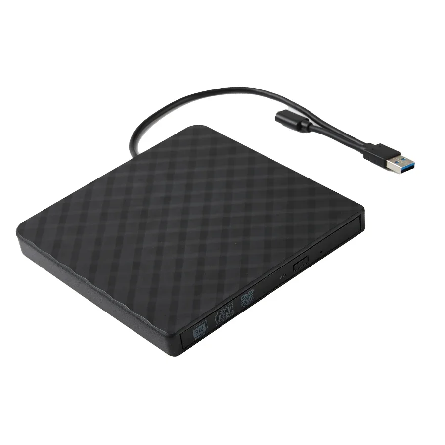 Externes DVD-Laufwerk, USB 3.0, tragbar, schlank, optisches Laufwerk, Brenner, Lesegerät, Player, Tablett-Typ, tragbar, für Laptop, PC, Computer – Detail 6