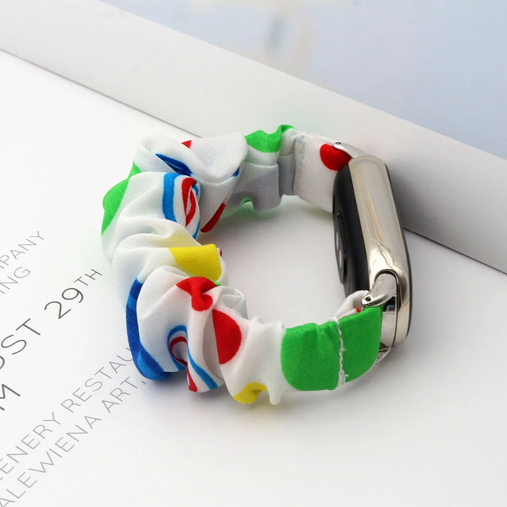 

Резинка для волос Mi Band 10, нарядный эластичный браслет для Xiaomi Smart Band 8/9/10, браслет Miband, мягкий тканевый ремешок для часов для женщин