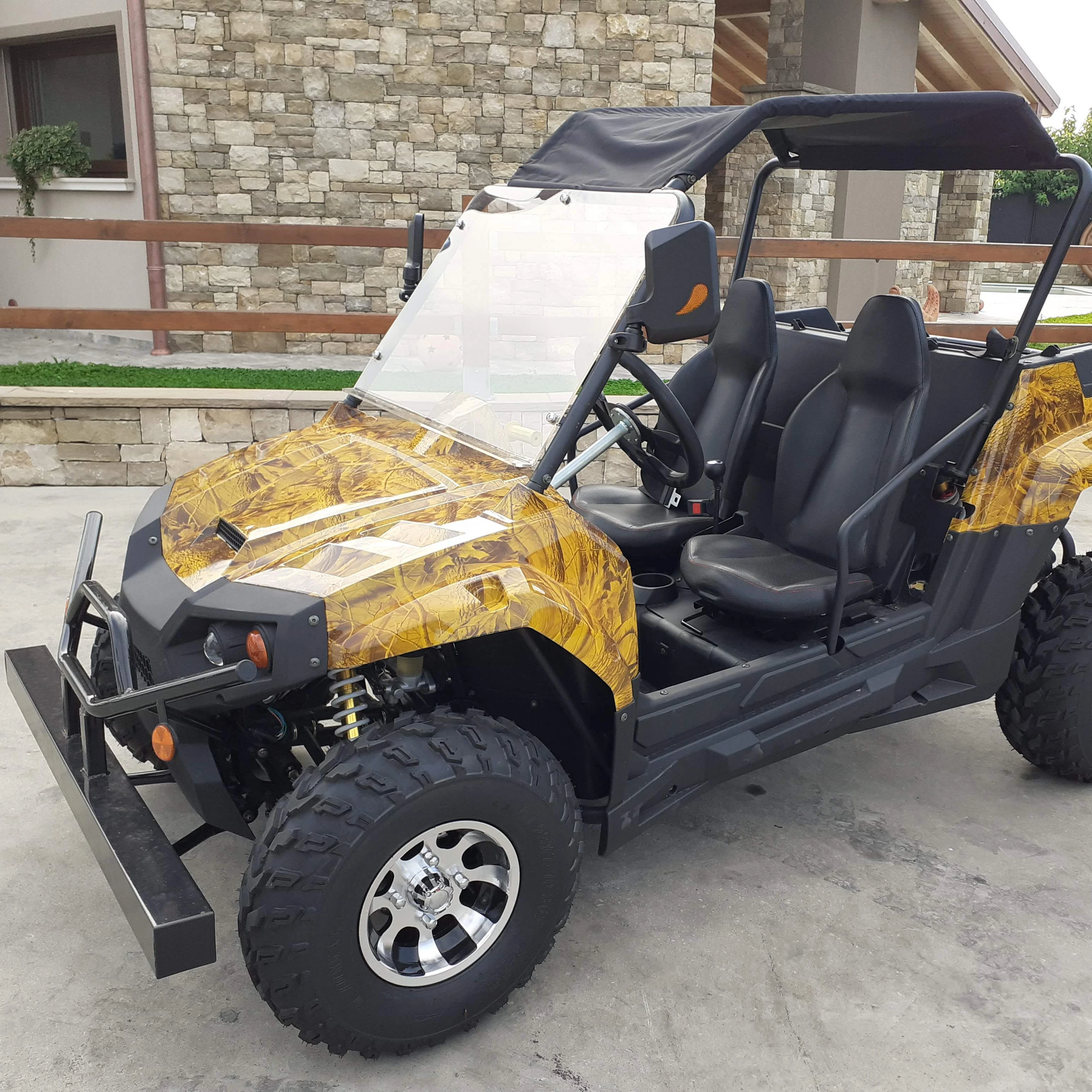 ATV 4 Wheel Gasoline Drive One Passenger All-Terrain Vehicle Driving Car