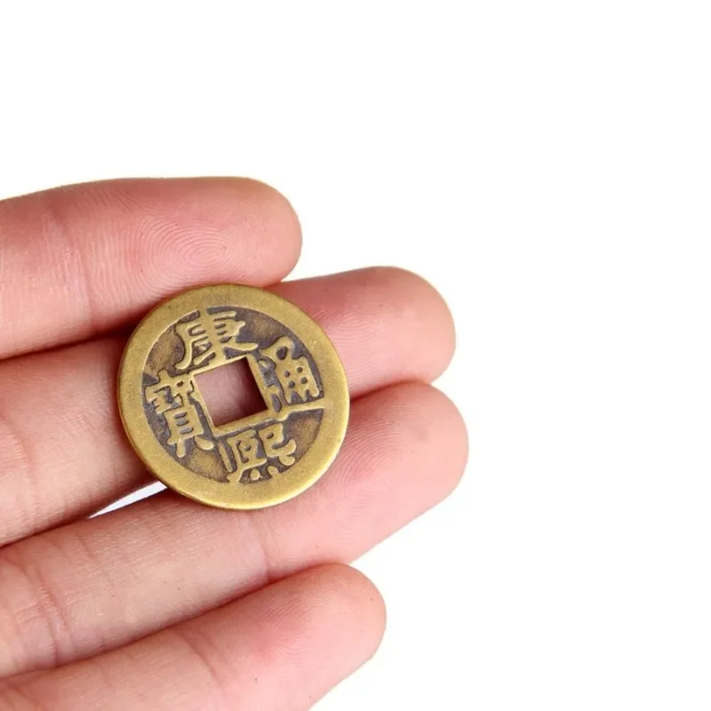 10Pcs 23mm Chinese Feng Shui Lucky Ching/Ancient Coins Set Educational Ten Emperors Antique Fortune Money