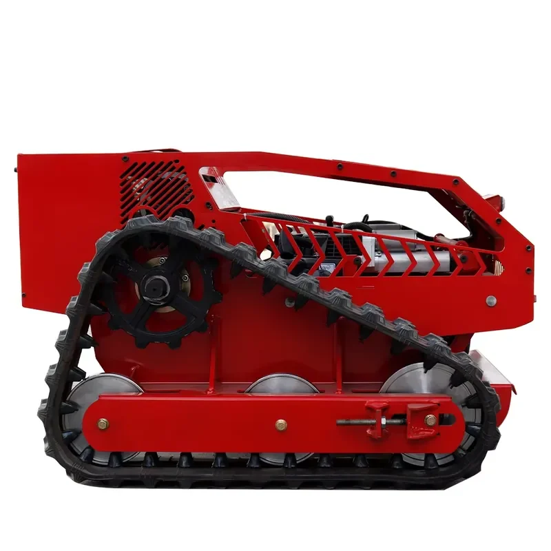 Mini Remote Control Crawler Mower High Maneuverability Fuel Efficient for Parks