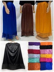 Wholesale Summer Women Plain Stretch Elasticated Ladies Mid Length Long Skirt Solid Minimalist Loose Casual Home Street Skirts