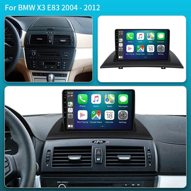 Android 15 Carplay For BMW X3 E83 2004 2005 2006 2007 2008 2009 2010 2011 2012 Car Radio Multimedia Video Player Navi GPS Stereo