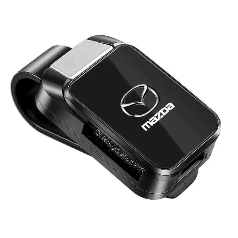 Car Glasses Clip Sun Visor Sunglasses Ticket Card Holder for Mazda 2 3 6 8 RX8 MX3 CX4 CX-5 CX-7 CX-9 MX5 CX30 Auto Accessories