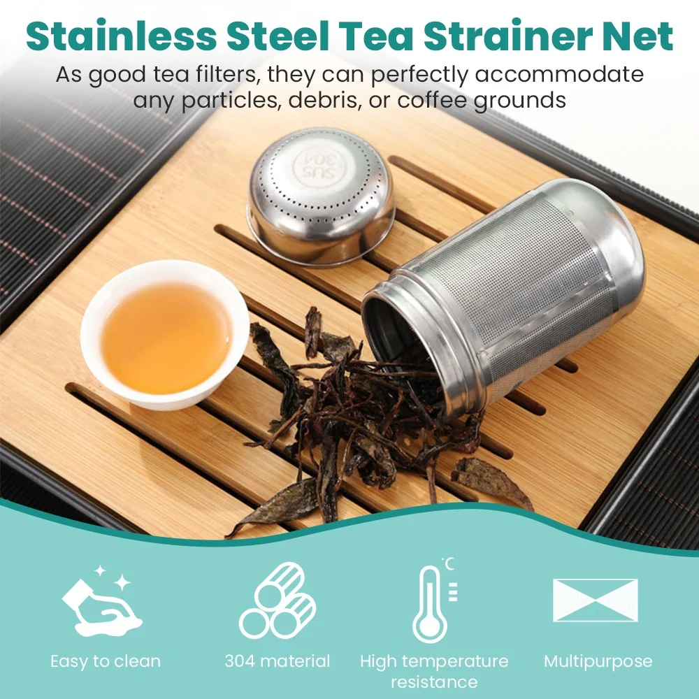 304 Stainless Steel Goose Egg Shaped Fine Mesh Filter for Friends Home Gatherings Tea Filters Tea Strainer Kitchen Accessories