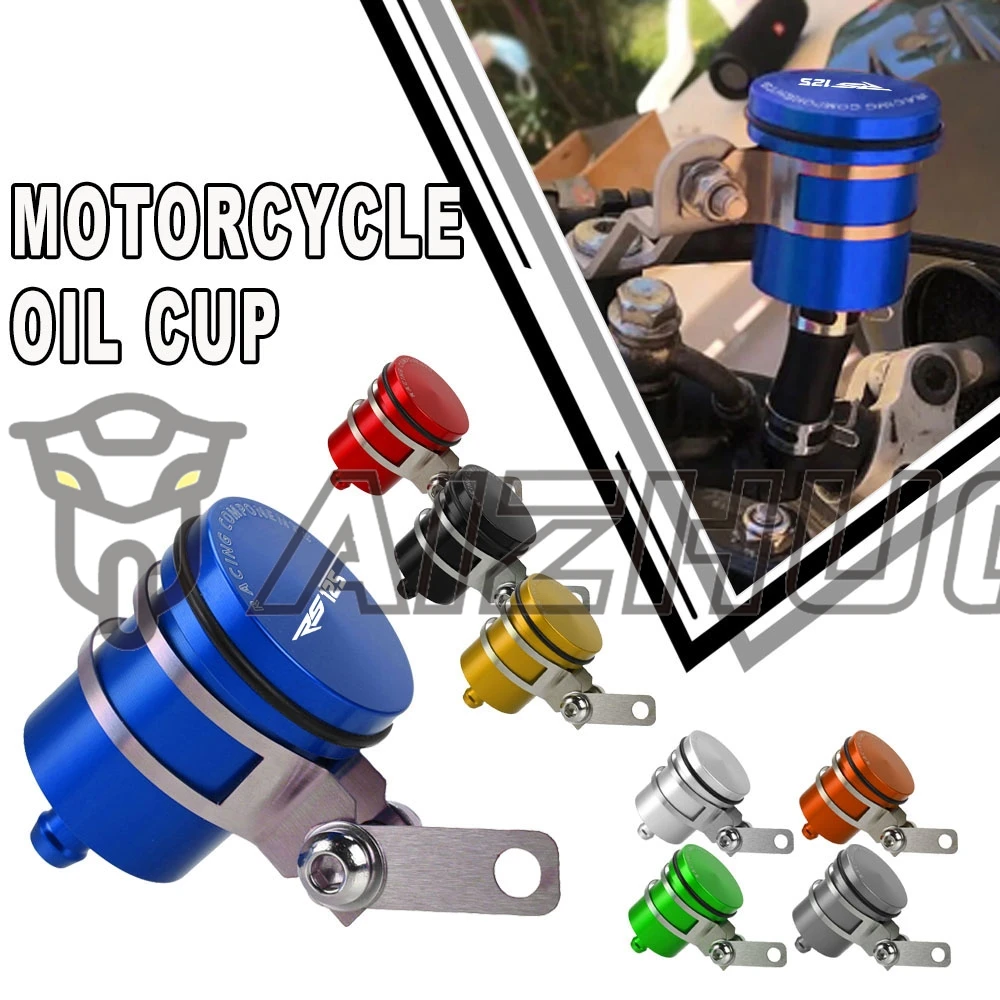 

Universal Motorcycle For APRILIA RS125 2006-2010 Rear Brake Fluid Reservoir Clutch Tank Oil Fluid Cup Cover RS 125 RS-125 2008