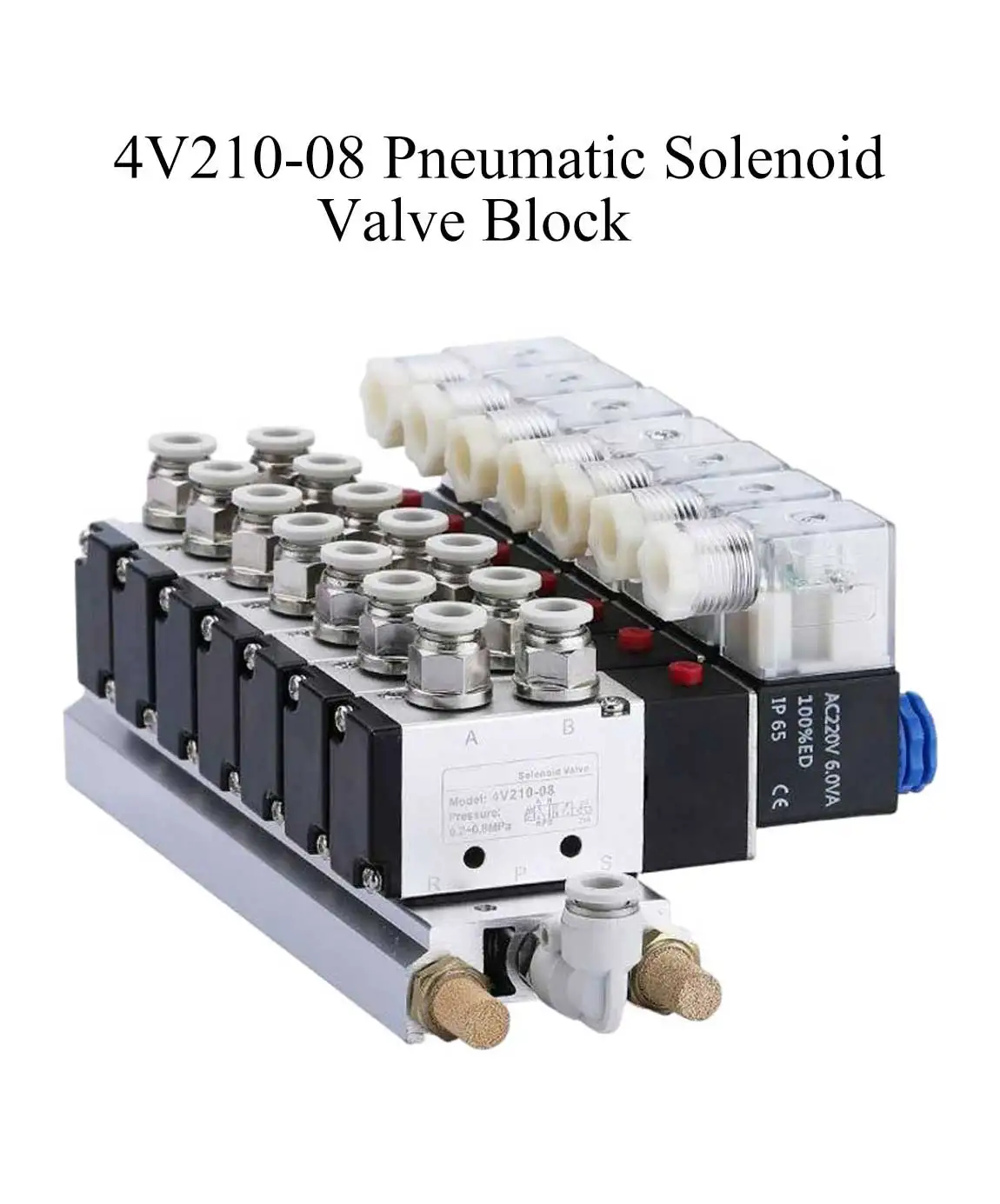 Detalle 1 de Electroválvula 4V210-08 Neumática