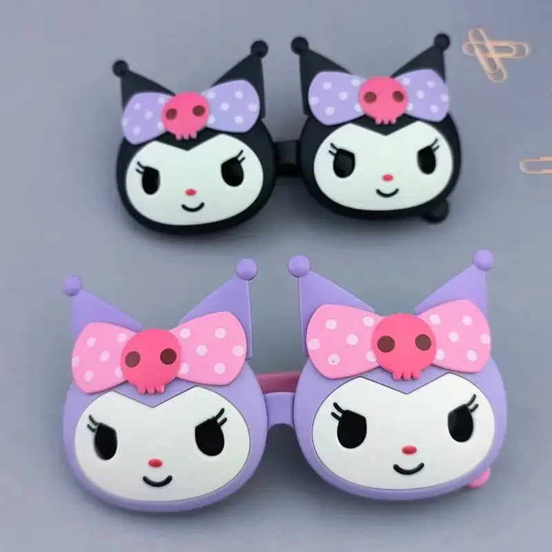 

Sanrio Kuromi Sunglasses MINISO Anime Cartoon Cute Travel Shading Fashion Sunnies Kawaii Sunscreen Girl&Child Holiday Gifts