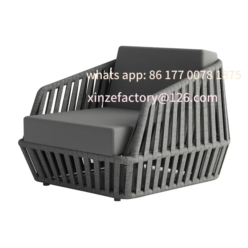 Anpassbares Rattan-Sofa für den Außenbereich, Balkon im Innenhof